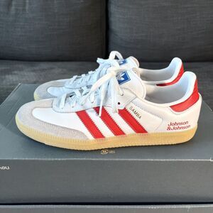 Adidas Samba OG 'White Collegiate Red Gum' Suede Casual Shoes Women's Size 7